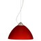 Besa Lighting Tessa Cord Pendant, Red Matte, Satin Nickel Finish, 1x9W LED 1KX-420131-LED-SN - alternate 1